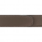 Ceinture cuir souple taupe 30 mm - Roma or