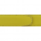 Ceinture cuir grainé jaune citron 30 mm - Porto-fino mate